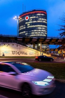 The company headquarters of Vodafone, in Düsseldorf-Heerdt, Vodafone-Campus, office tower, North