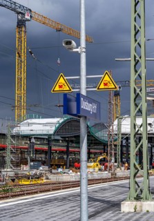 Modernisation of Duisburg Central Station, the platforms of the 13 tracks are being renewed, 2