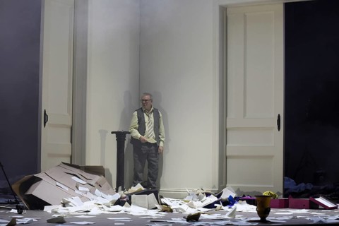 Joachim Krol (Wolfgang), Sophia oder das Emde der Humanisten, German premiere, photo rehearsal on