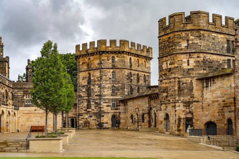 Lancaster Castle in Lancaster, Lancashire, England, Great Britain