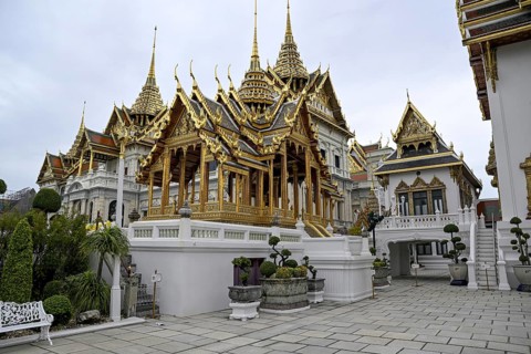 Wat Phra Kaew, Temple of the Emerald Buddha, Bangkok, Thailand