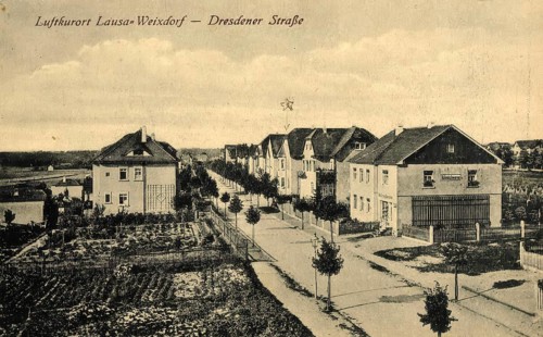 Historical postcard, picture postcard, climatic health resort Lausa-Weixdorf, Saxony, Germany,