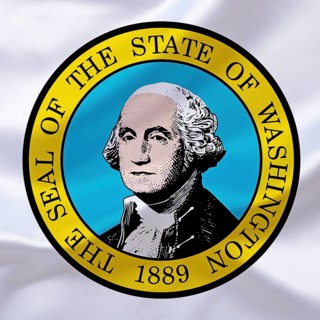 USA, The coat of arms of Washington, state of the
