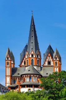 Limburg Cathedral St. George on the so-called Domberg, a limestone rock high above the old town,