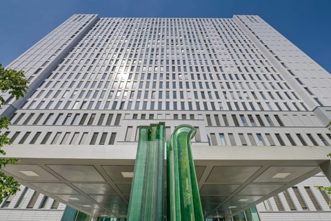 Charité high-rise ward block, Luisenstraße, Mitte, Berlin, Germany
