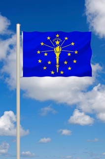 The flag of Indiana, USA, Studio
