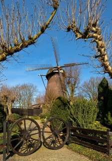 Old mill in the Dong, Neukirchen-Vluyn, Lower Rhine, North Rhine-Westphalia, Germany