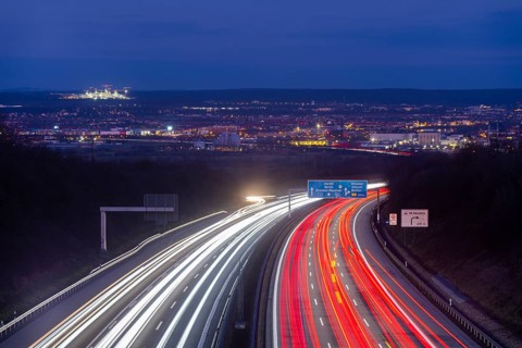 BAB A4 motorway near Dresden, Dresden, Saxony, Germany