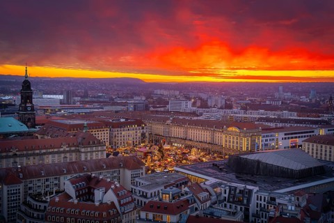 Dresden's Striezel Market has been held mostly on the Altmarkt since 1434 during Advent and