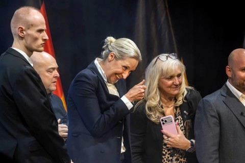 Alice Weidel, co-chair of the parliamentary group of the right-wing populist and far-right