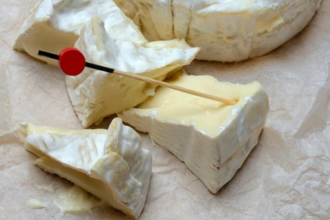 French Camembert in pieces, France