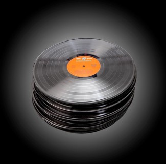 Old vinyl records