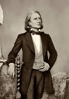 Portrait of Franz Liszt, 1811-1886, Hungarian composer, virtuoso pianist