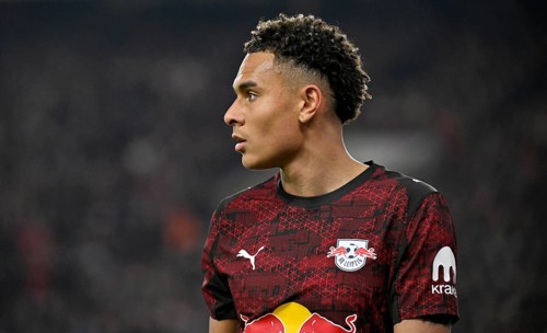 Antonio Nusa RasenBallsport RB Leipzig RBL (07) portrait Football Bundesliga, MHPArena, MHP Arena