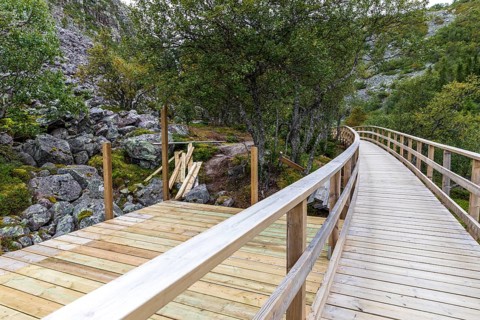 Accessible hiking trail is currently being built, the Bohlenweg leads through Fulufjället National