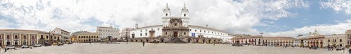 Plaza de San Francisco, 360 degree panorama, Quito, Ecuador