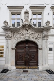 Entrance to the Austrian Embassy, Old Town Bratislava, Slovakia