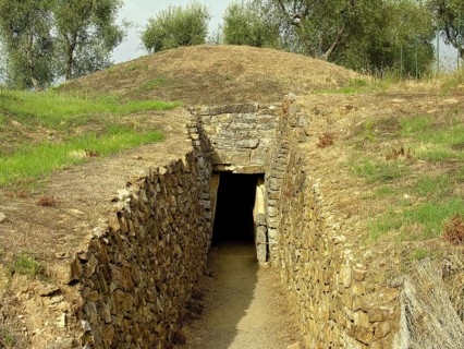 Etruscan tomb, tumulus, Tomba del Diavolino II, Devil II, excavations of antiquity, necropolises,