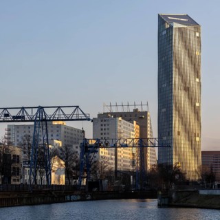 Estrel Tower, the tallest building in Berlin at 176 meters, planned opening as part of the Estrel