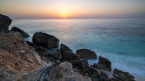 Sunrise at Fazayah Beach, Mughsayl, Oman