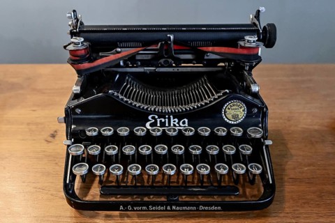 Antique typewriter Erika