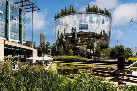 Boijmans Van Beuningen mirrored depot, The Bowl, world's first publicly accessible art depot,