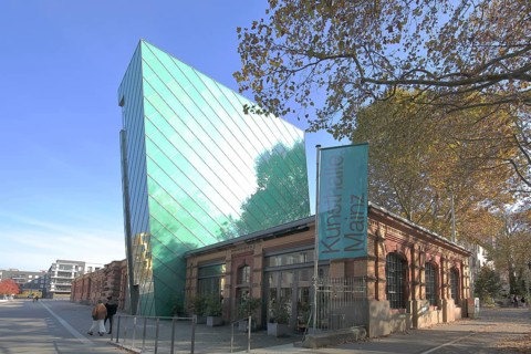 Kunsthalle building built in 1887 and modern extension from 2006, modern, old, building, Neustadt,