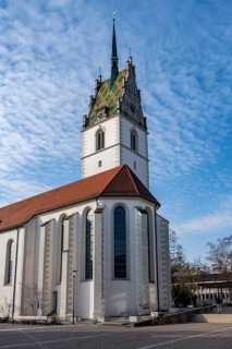 The Catholic City Church of St. Nikolaus am Buchhornplatz in Friedrichshafen, Lake Constance,
