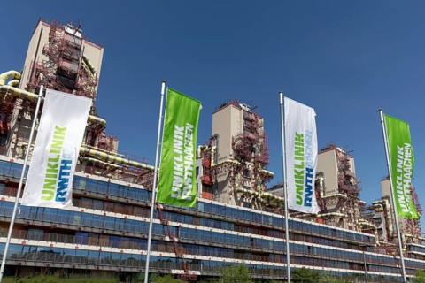University Hospital RWTH Aachen, Flags, University Hospital, Aachen, North Rhine-Westphalia,