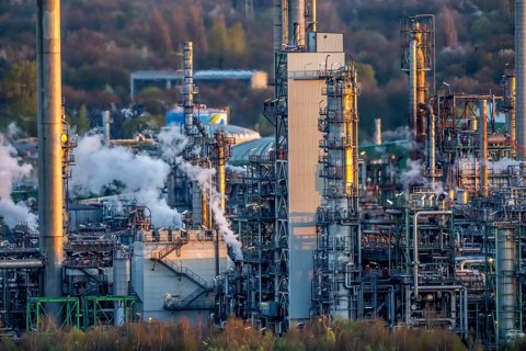 Ruhr Oel GmbH, BP Gelsenkirchen Refinery, in GE-Horst, production of products from mineral oil,