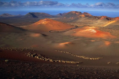 Canary Islands, Lanzarote, Timanfaya National Park, Dunes, Lanzarote, Canary Islands, Spain