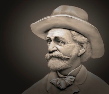 Giuseppe Verdi, 1813 – 1901, Italian opera composer, digitally edited