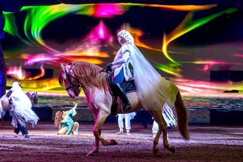 Cavalluna, horse show on Gateway to the Otherworld tour in Berlin's Uber Arena on 17.01.2026