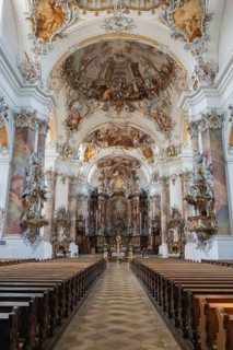 The magnificent Basilica of St. Alexander and St. Theodor in Ottobeuren impresses as a masterpiece