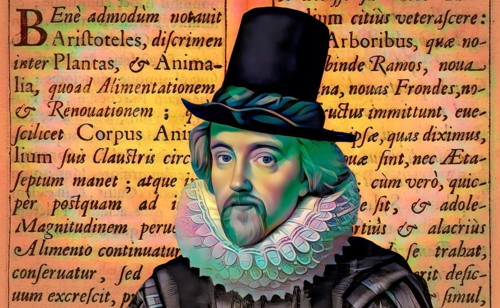Portrait of Sir Francis Bacon, 1561 - 1626, English lawyer, statesman, essayist, historian,