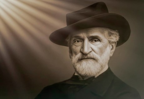 Giuseppe Fortunino Francesco Verdi, 1813 – 1901, Italian composer, digitally edited after a