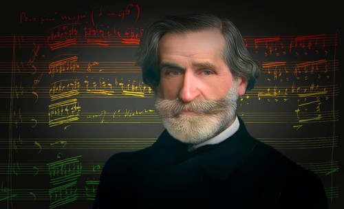 Giuseppe Verdi, 1813 – 1901, Italian opera composer, autograph notesheet from Don Carlos, digitally