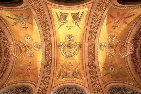 Church of Saint Sava or Temple of Saint Sava orthodox church, Interior, Belgrade, Serbia
