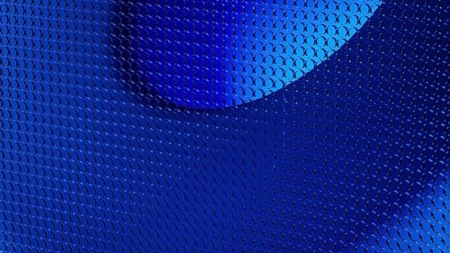 This abstract design showcases a 3D structure in shades of blue, perfect for creating a tech-savvy