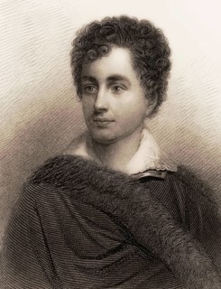 George Gordon Noel Byron, 6th Baron Byron of Rochdale, 1788, 1824, British poet, digital edited