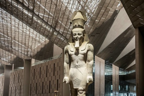 Entrance Hall, Grand Egyptian Museum, GEM, Giza, Cairo, Egypt