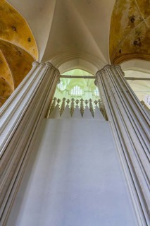 Interior photo, St Mary's Church in the old town of Stralsund, Mecklenburg-Western Pomerania,