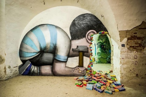 Street art, graffiti, MAUSA VAUBAN, Museum of Urban Art and Street Art, Vauban Fortress