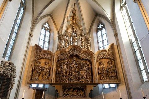 Interior view, St. Stephen's Cathedral, Breisach am Rhein, Kaiserstuhl, Breisgau,