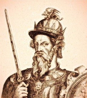 William I, ca. 1028, 1087, known as William the Conqueror, the first Norman King of England