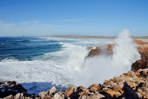 Surf on the Rocky Coast, Carrapateira, Parque Natural do Sudoeste Alentejano e Costa Vicentina,