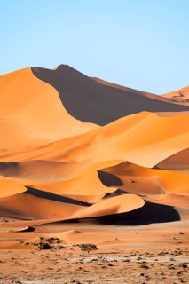 Red sand dunes, Sossusvlei region, Namib Desert, Namib-Naukluft National Park, Namibia