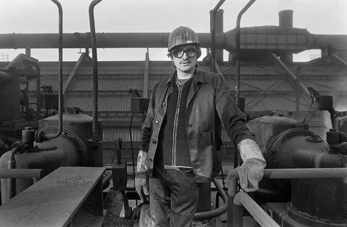 Essen, DEU, 17.11.85 - Workers at the Zollverein coking plant. The coking plant was discontinued in