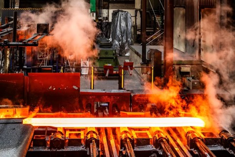 ThyssenKrupp hot rolling mill, transport of slab for reverse rolling, Hohenlimburg, Hagen, North
