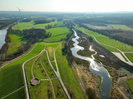 Castrop-Rauxel, Ruhr region, North Rhine-Westphalia, Germany - Restored Emscher, EMSCHERLAND
